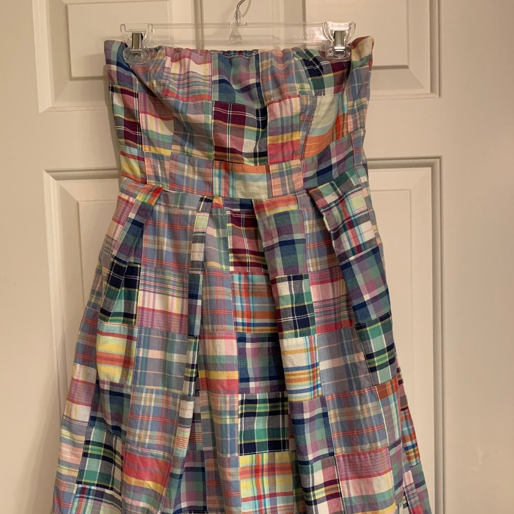 J. CREW MADRIS PLAID DRESS